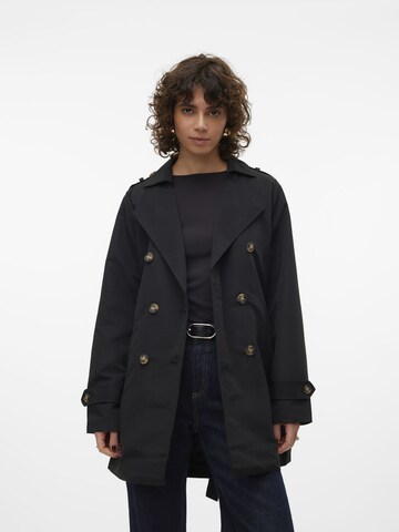 VERO MODA Between-Seasons Coat 'CHLOE' in Black: front