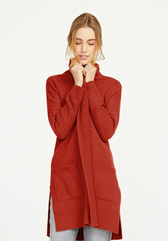 include Knit Cardigan in Red: front