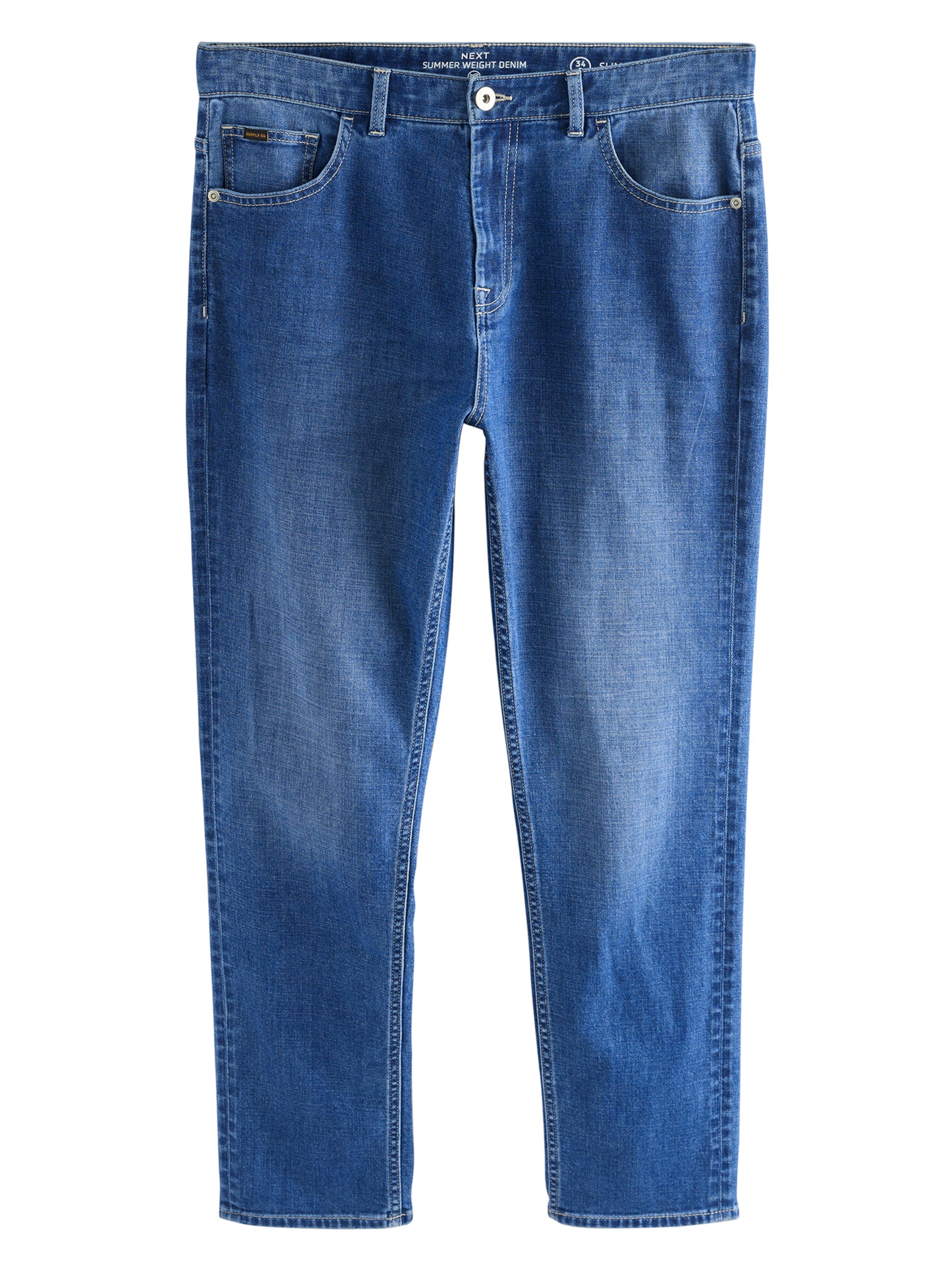 mėlyna Next Prigludęs Džinsai: priekis