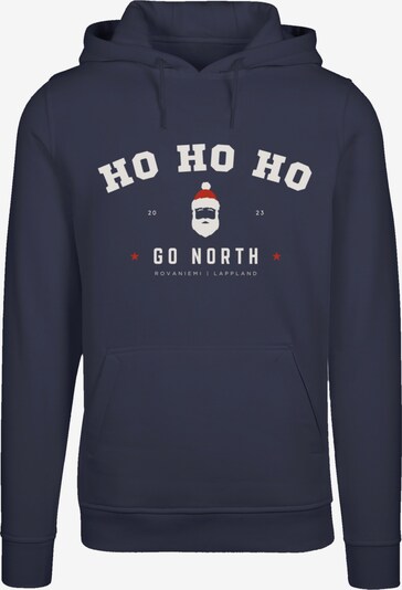 F4NT4STIC Pullover 'Ho Ho Ho Santa Weihnachten' in blau, Produktansicht