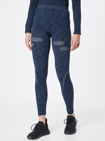 ENDURANCE Skinny Workout Pants ' Battipaglia' in Blue: front