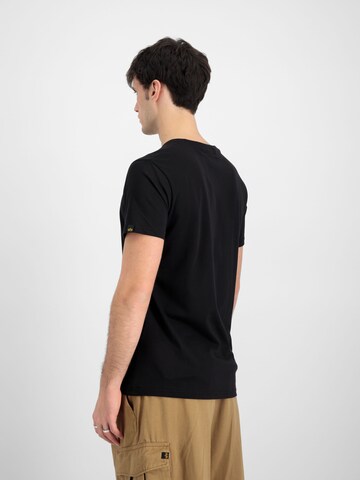 ALPHA INDUSTRIES Shirt 'Alpha Label PP' in Black