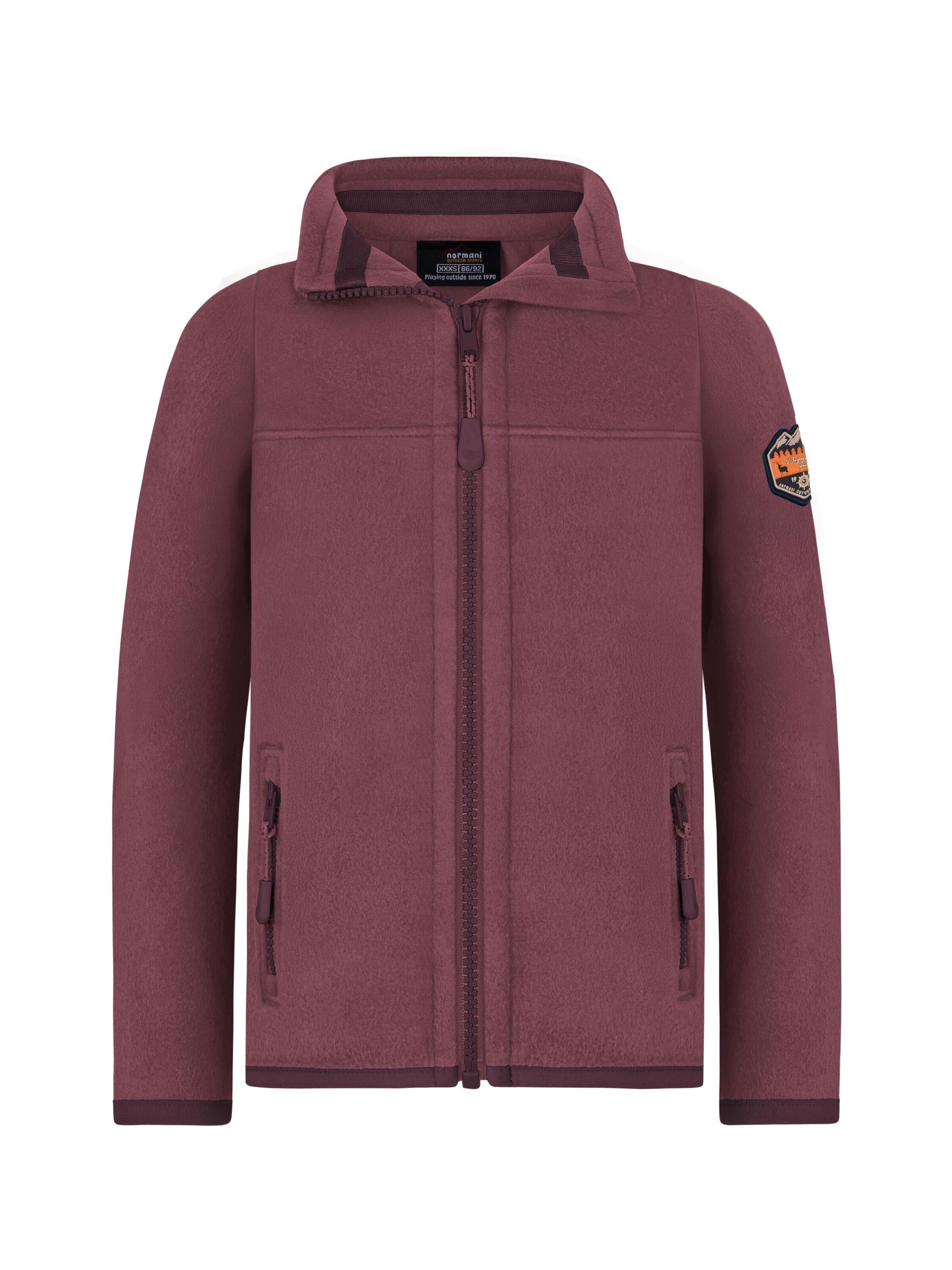 normani Fleece jas in Rood