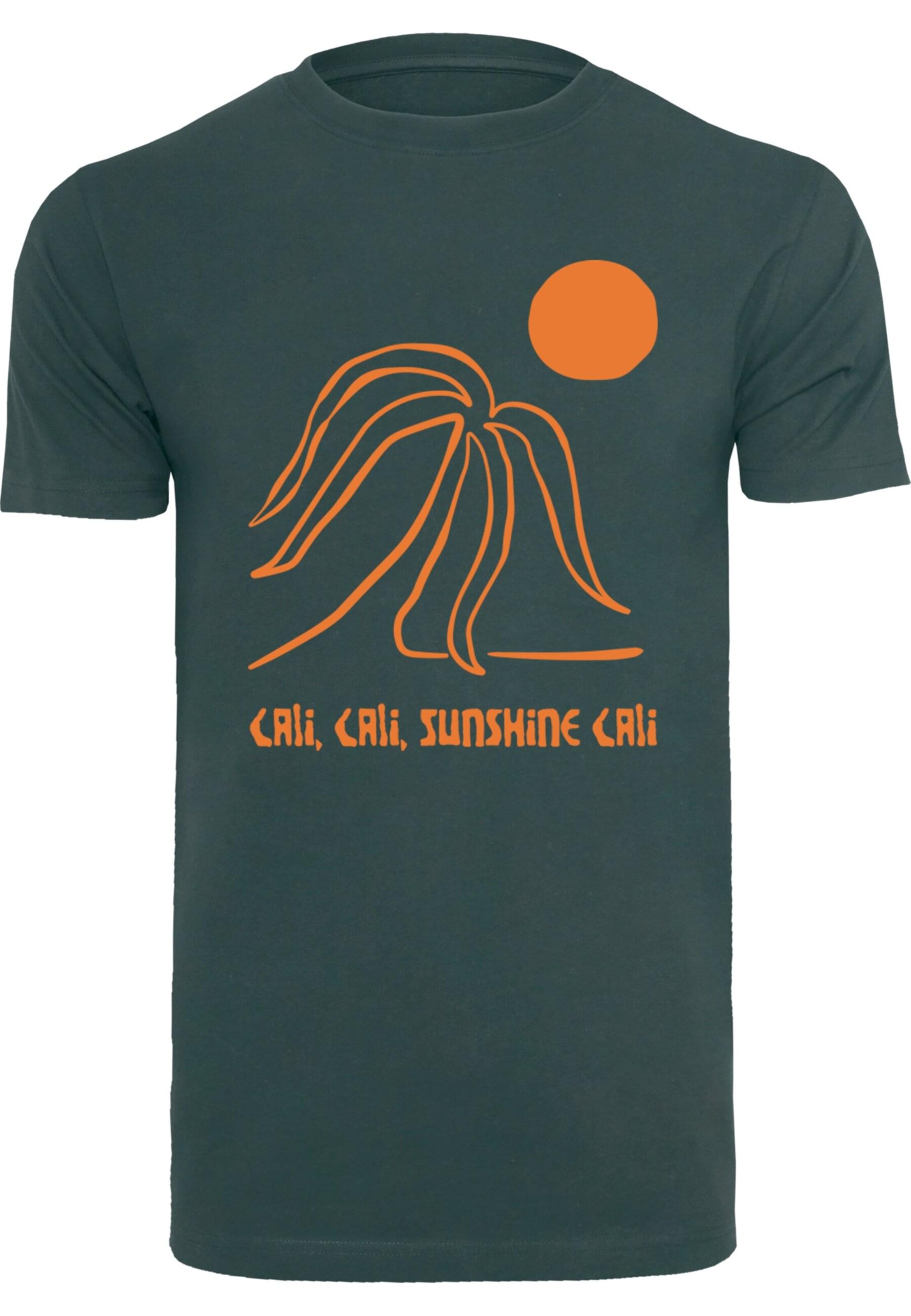 Mister Tee Shirt 'Sunshine Cali' in Green: front