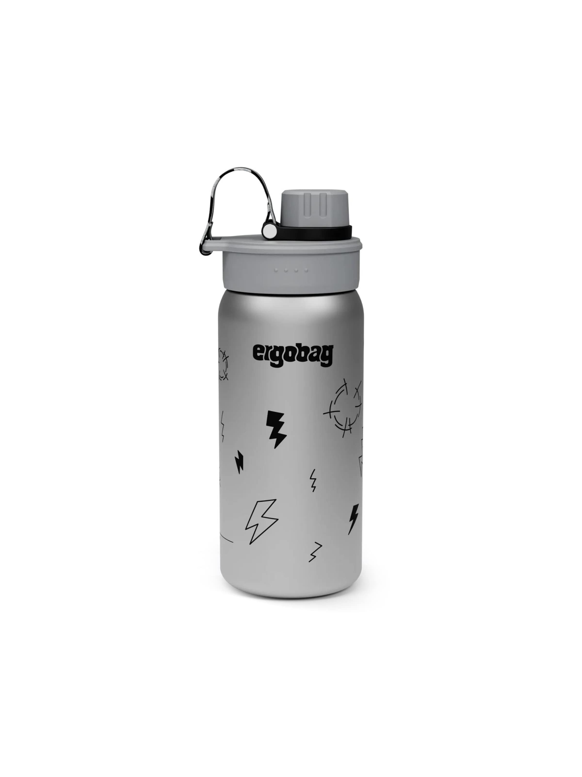 ergobag Drinking Bottle 'Trinkflasche Edelstahl Trinkflasche' in Black