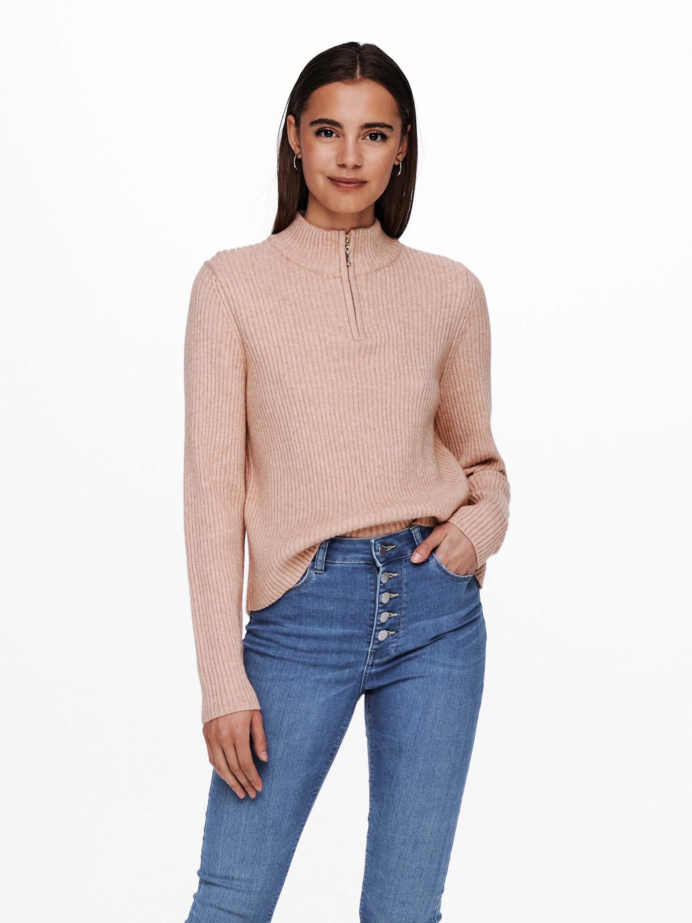 Frauen Pullover & Strick ONLY Pullover 'Katia' in Rosa - QX78596