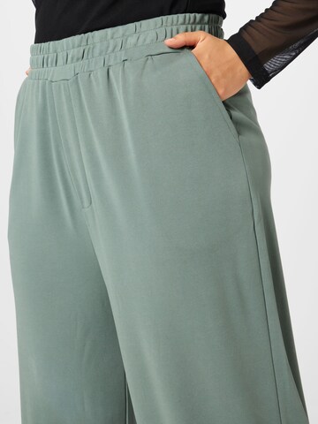 ABOUT YOU Curvy Loose fit Trousers 'Hege' in Green