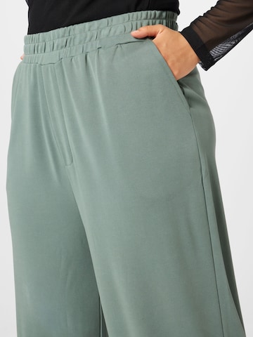 ABOUT YOU Curvy Loose fit Pants 'Hege' in Green
