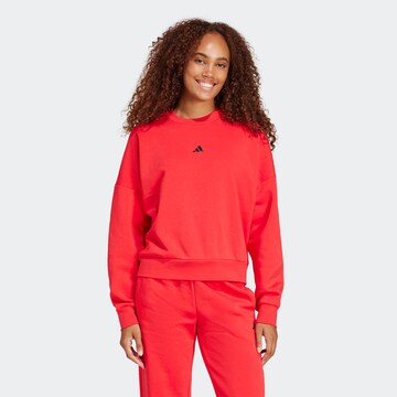 ADIDAS SPORTSWEAR Αθλητική μπλούζα φούτερ σε κόκκινο: μπροστά