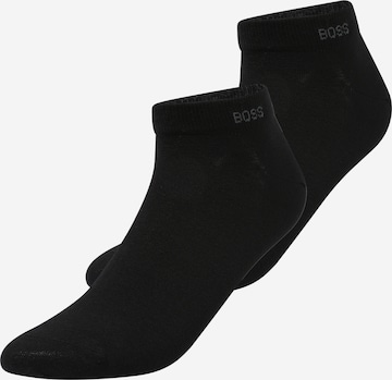 Chaussettes BOSS Orange en noir : devant