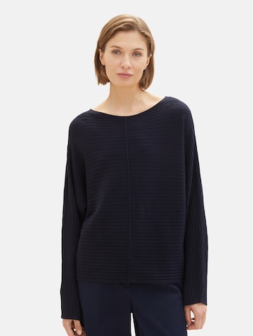 TOM TAILOR Sweater in Blue: front