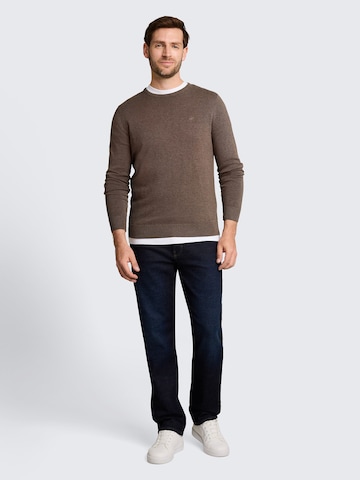 TOM TAILOR Regular Fit Pullover in Braun