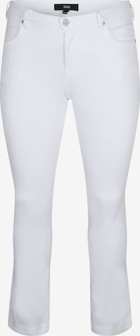 Zizzi Jeans in White: front