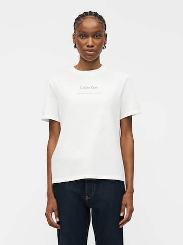 Tricou 'CLASSIС' de la Calvin Klein Jeans pe alb: față