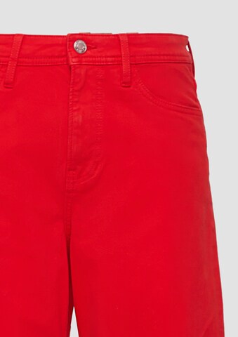 s.Oliver Wide leg Jeans 'Suri' in Rood