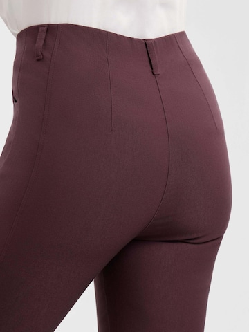 LAURIE Regular Trousers 'Rose' in Purple