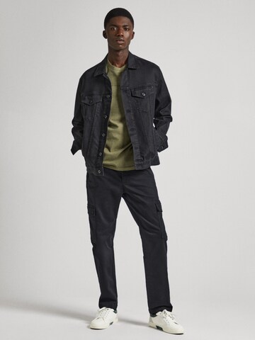 Pepe Jeans Slim fit Cargo trousers 'Cargo Twill' in Black