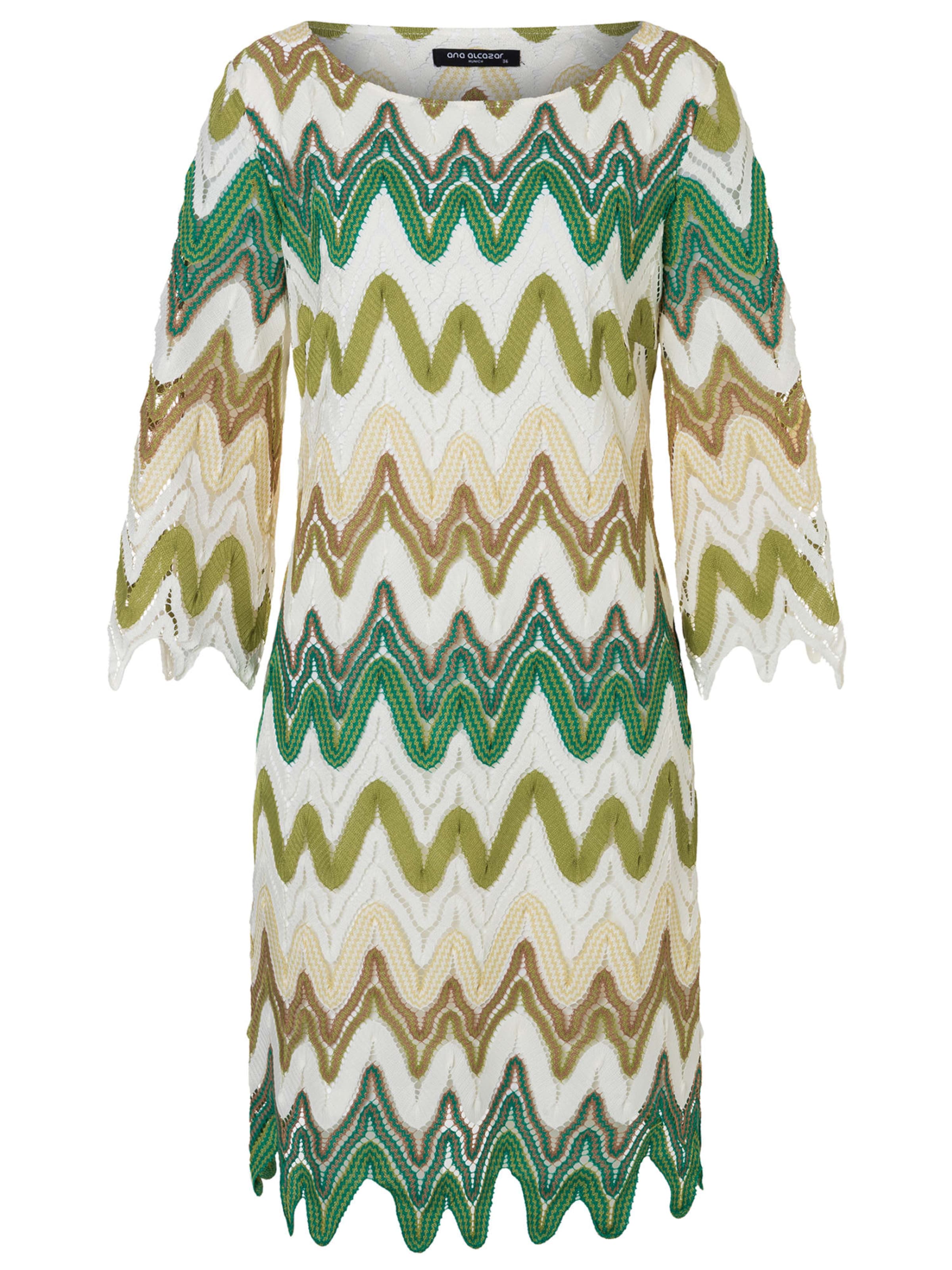 Ana Alcazar Gebreide jurk 'Dimah' in Groen: voorkant