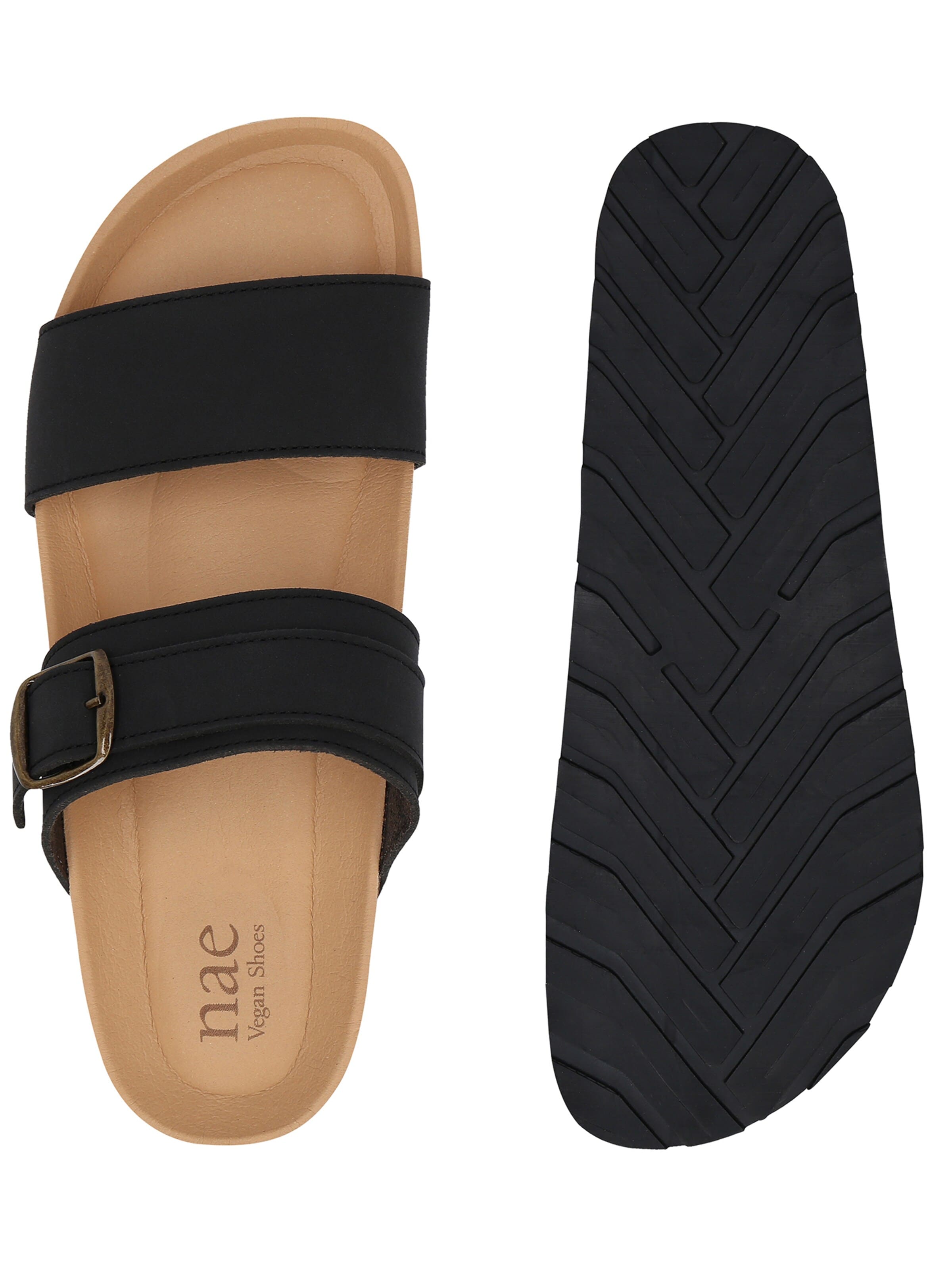 nae Vegan Shoes Sandály 'Rawa' – černá