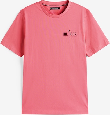 TOMMY HILFIGER Тениска в розово: отпред