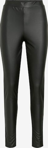 VILA Slimfit Housut 'VISAFFRON' värissä musta: etupuoli