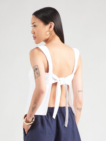 HOLLISTER Top – bílá