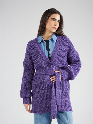 BOSS Knit cardigan 'Feisy' in Purple: front