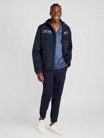 CAMP DAVID Tapered Παντελόνι cargo σε μπλε