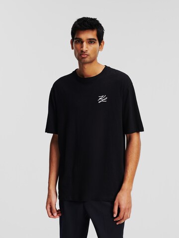 Karl Lagerfeld Shirt 'Autograph ' in Black: front