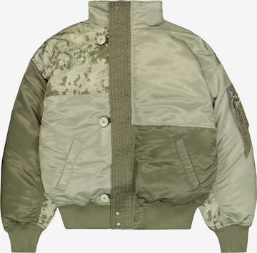 žalia ALPHA INDUSTRIES Demisezoninė striukė: priekis