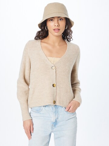 ONLY Gebreid vest 'Clare' in Beige: voorkant