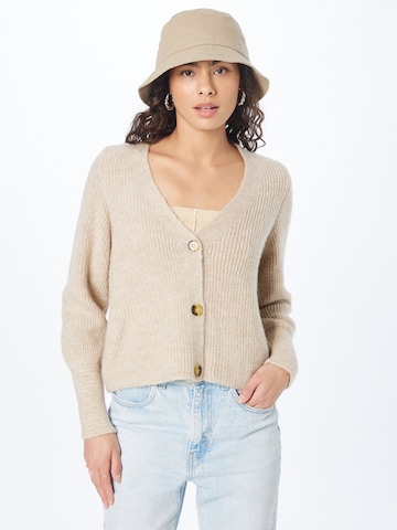 ONLY Knit cardigan 'Clare' in Beige: front