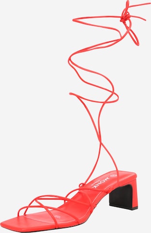 Monki Sandals in Red: front