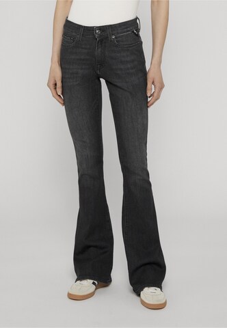REPLAY Flared Jeans in Grey: front