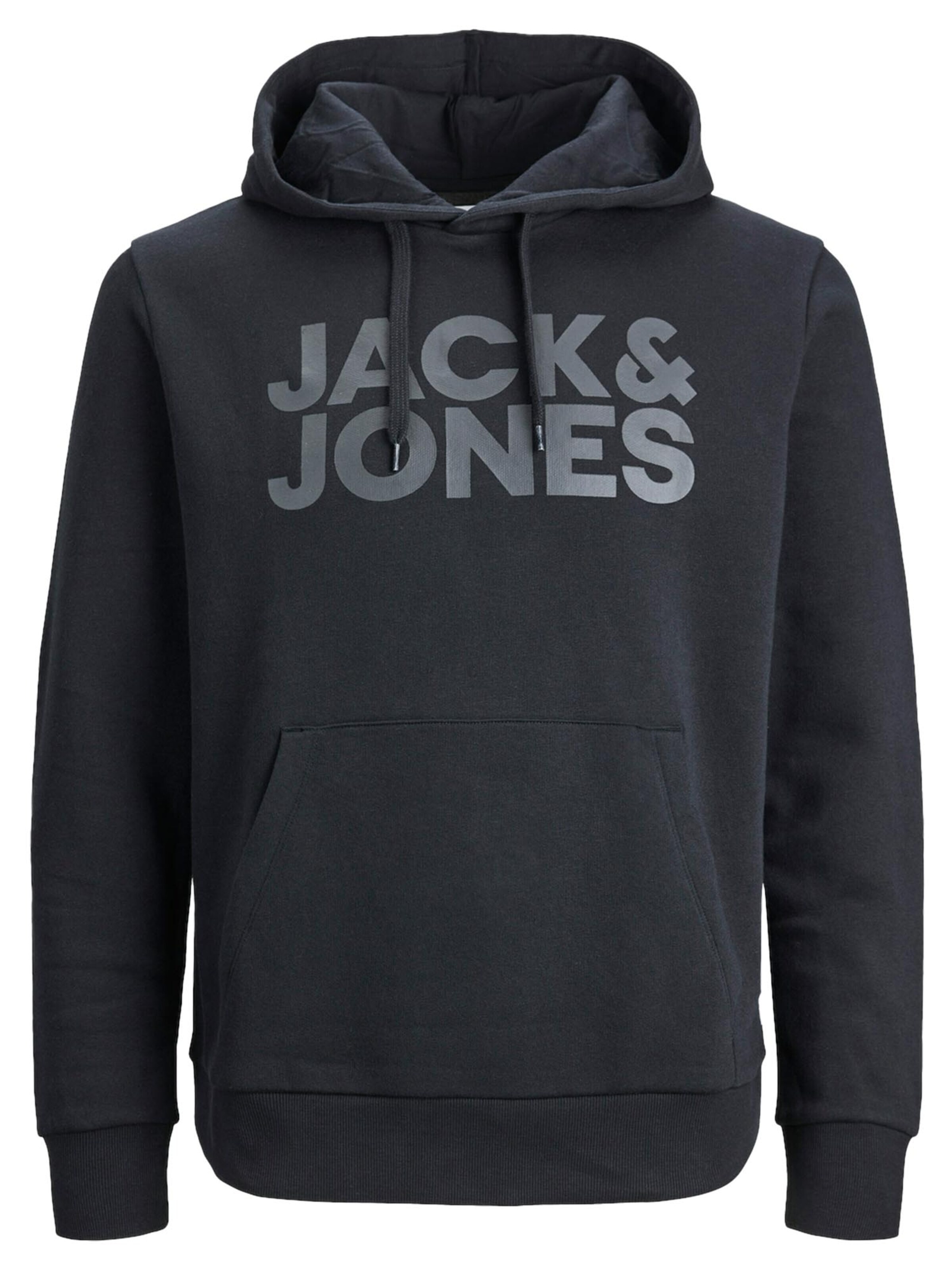 JACK & JONES Sweatshirt 'Corp'‌‌‌ in Grau: Vorderseite