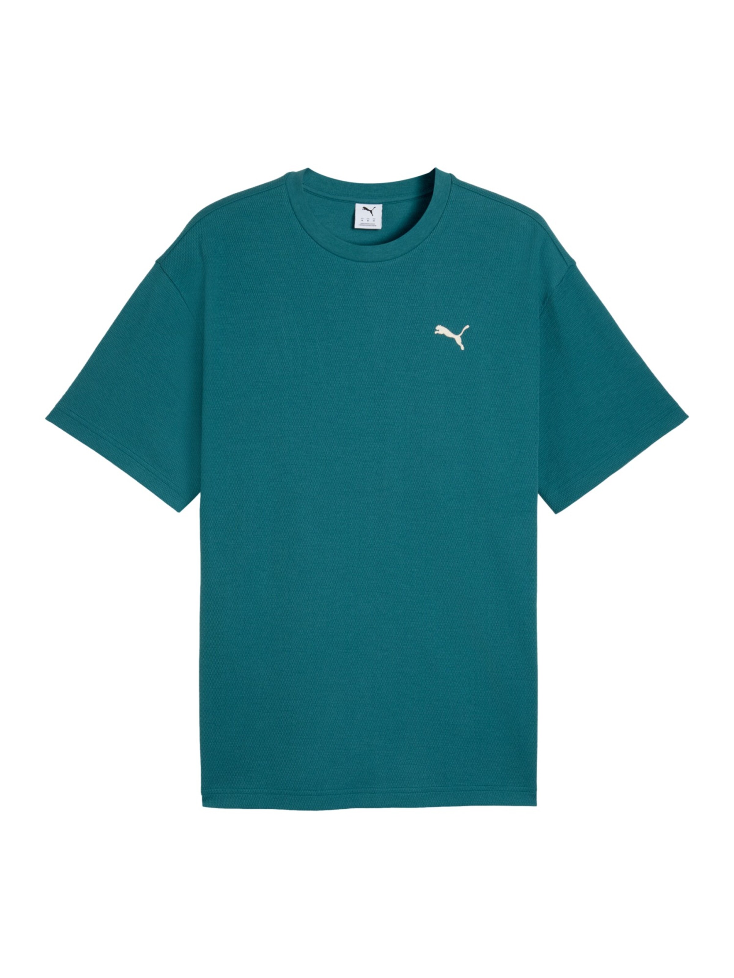 PUMA T-Shirt 'ESS ELEVATED' in Grün: Vorderseite