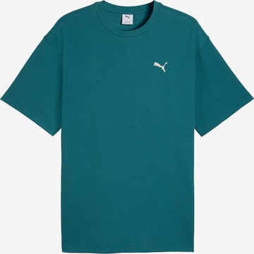 PUMA T-Shirt 'ESS ELEVATED' in Grün: Vorderseite