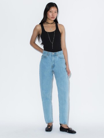 Dr. Denim Tapered Jeans 'Nora High Cropped' in Blue