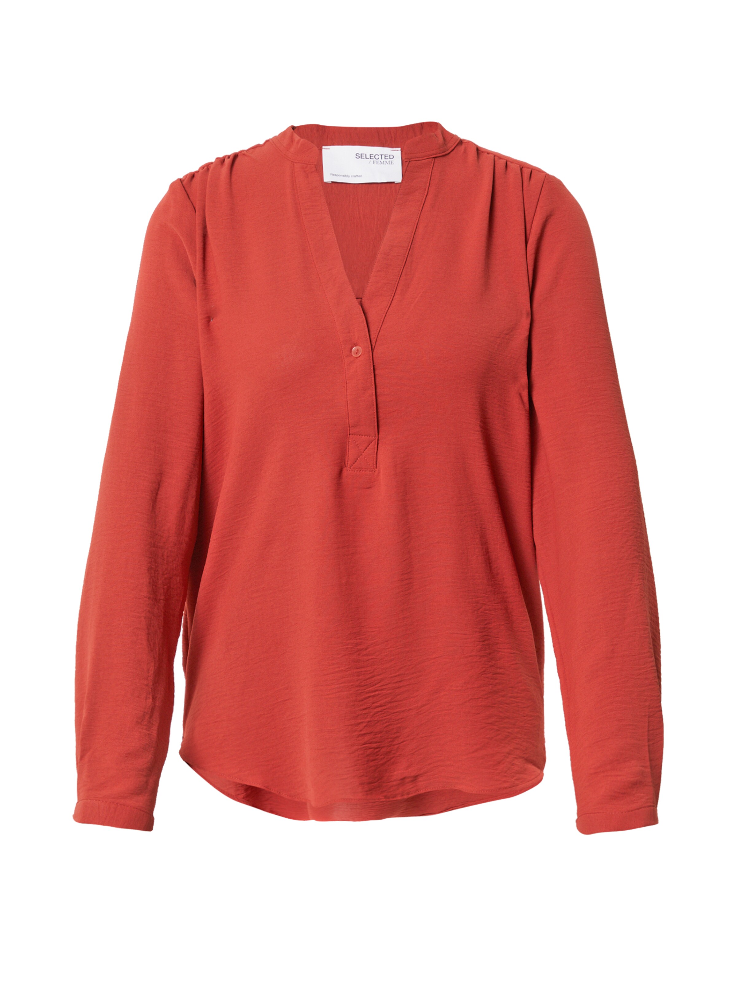 Frauen Große Größen SELECTED FEMME Bluse in Rostrot - QZ96696 Frauen Große Größen SELECTED FEMME Bluse in Rostrot - QZ96696