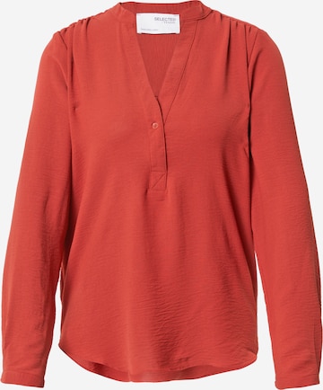 SELECTED FEMME - Blusa 'MIVIA' em vermelho: frente