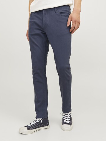 Coupe slim Pantalon JACK & JONES en bleu : devant