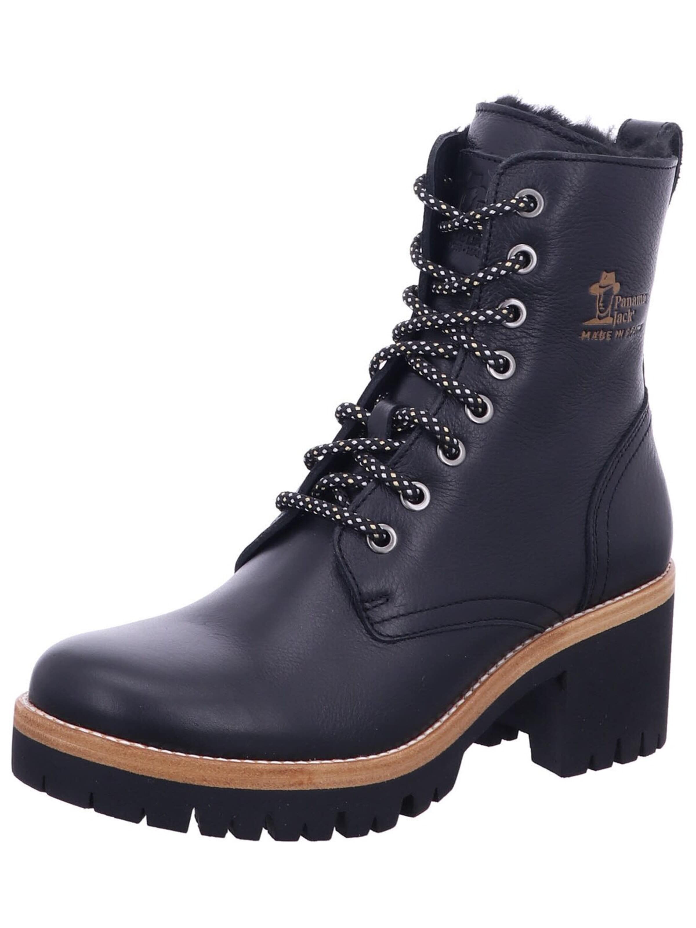 Bottes 'Stiefeletten/Boot Damen Padma B11 Echtleder in schwarz' PANAMA JACK en noir : devant