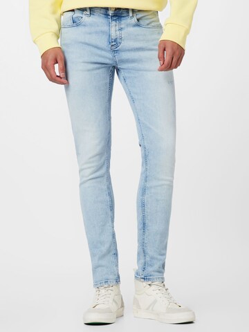 Tommy Jeans - regular Vaquero 'AUSTIN' en azul: frente