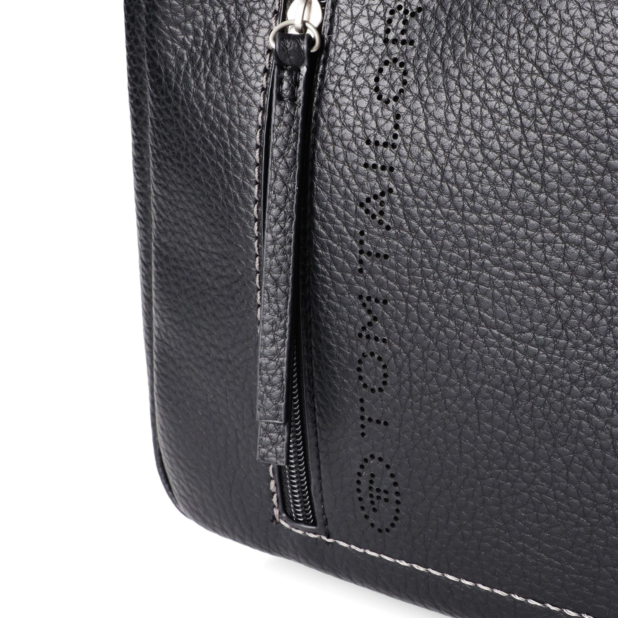 TOM TAILOR Schoudertas 'Analisa' in Zwart