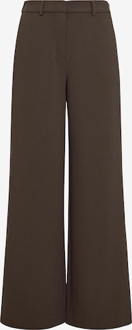 MSCH COPENHAGEN Wide leg Broek 'Macy Michelle' in Bruin: voorkant