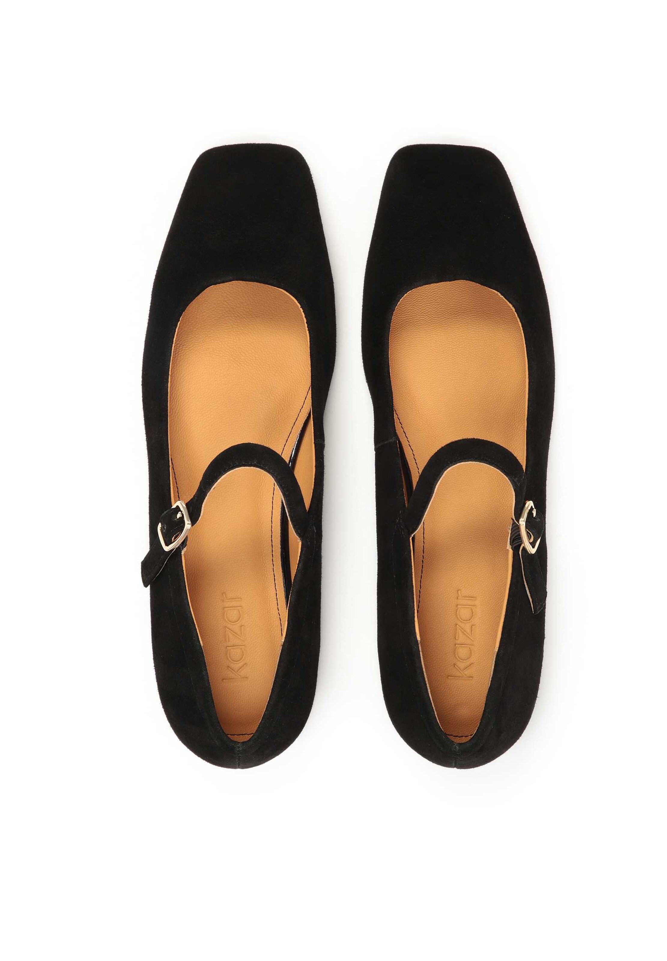 Ballerina con cinturino di Kazar in nero