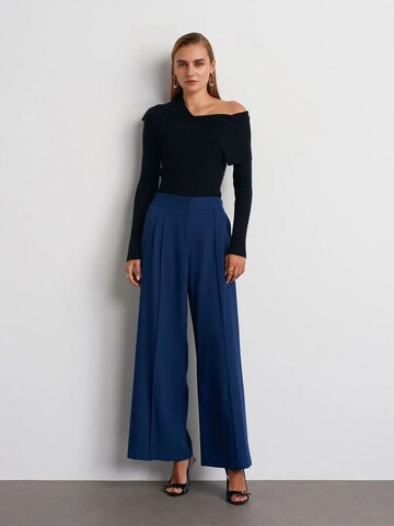 Wide leg Pantaloni di Dilvin in blu