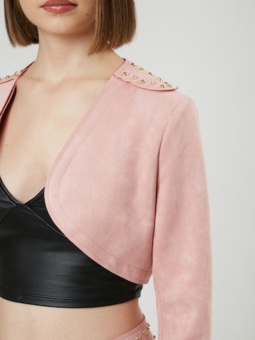 Influencer Prehodna jakna | roza barva