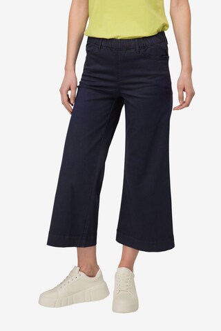 LAURASØN Flared Broek in Blauw: voorkant