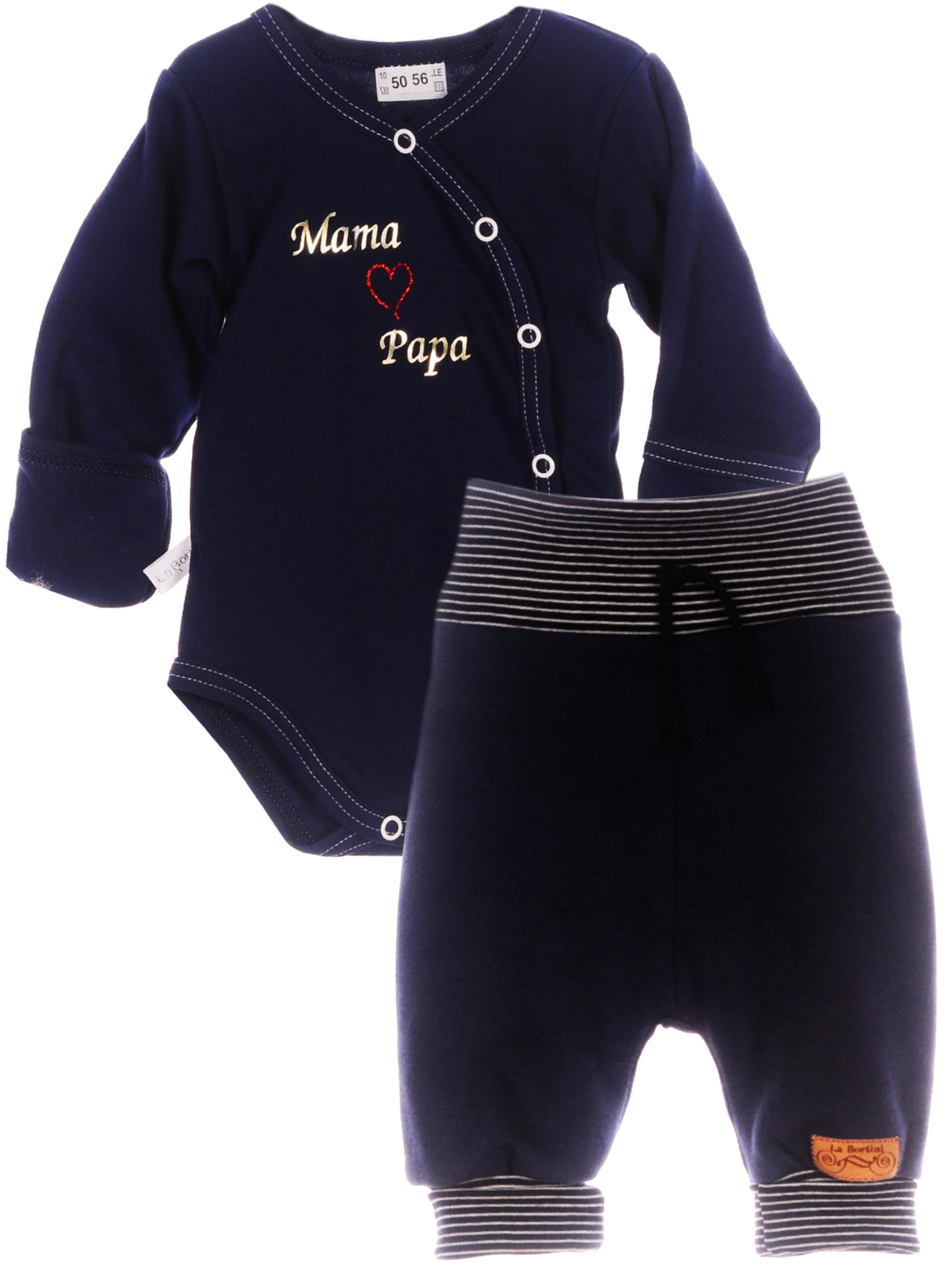 La Bortini Set in Blau: Vorderseite